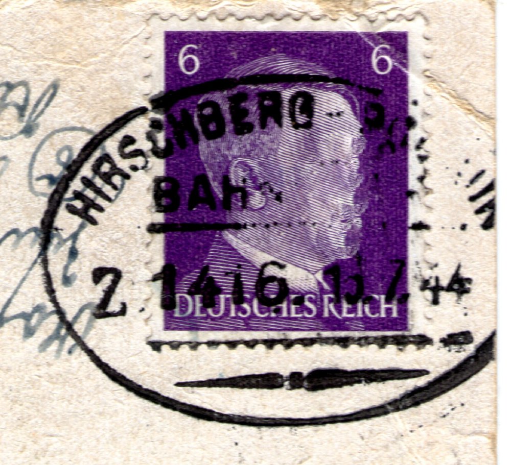 Bahnpostsrempel Polaun - Hirschberg